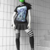 Fishnet Over The Knee Opaque Stripe tights