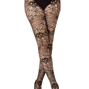 Skull And Cobweb Net Tights