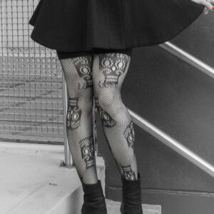 Candy Skull Net Tights