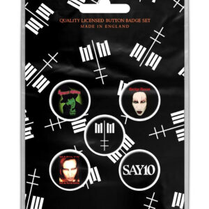 Marilyn Manson Cross Logo Badge Pack