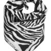 Zebra Bandana White