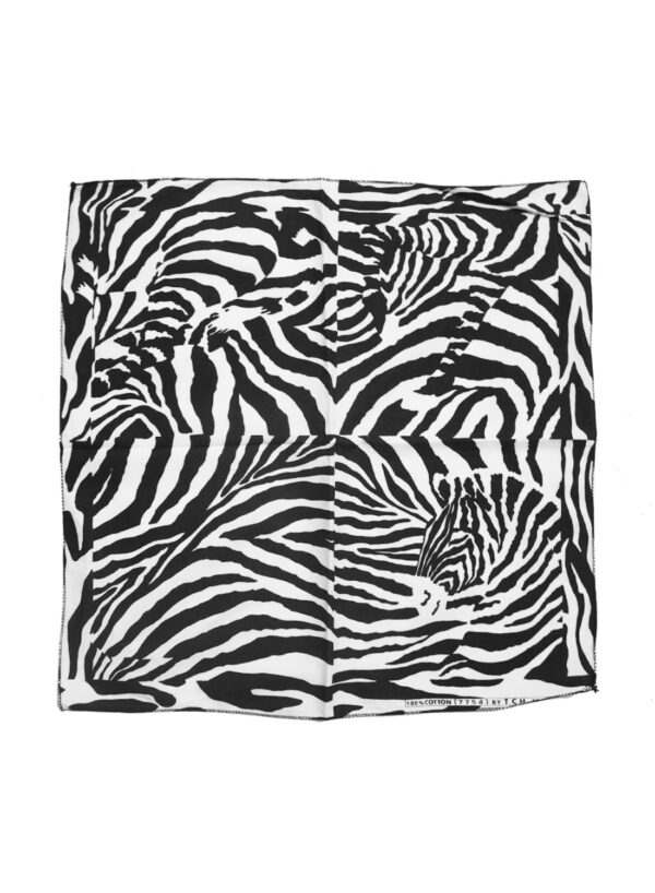 Zebra Bandana White