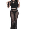 Noir Nirvana Flare Trousers