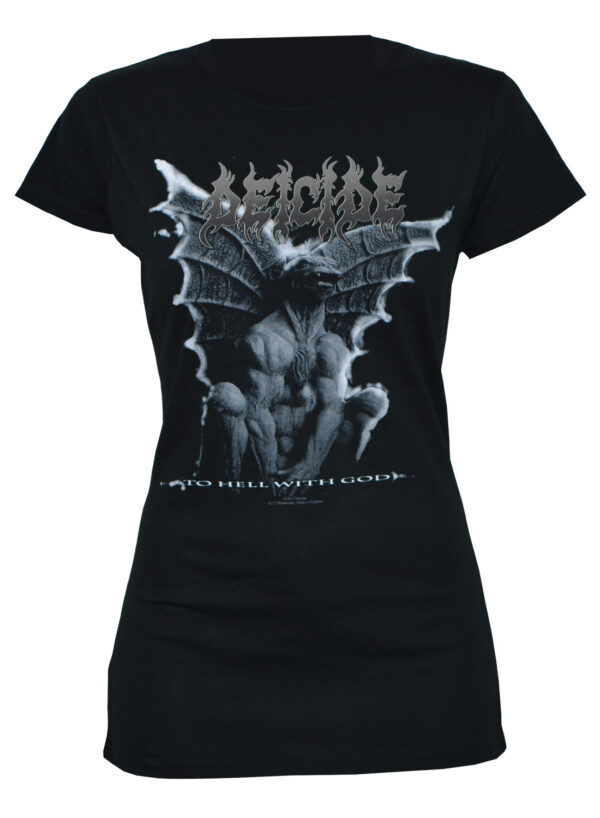 Deicide To Hell With God Gargoyle Girly Top