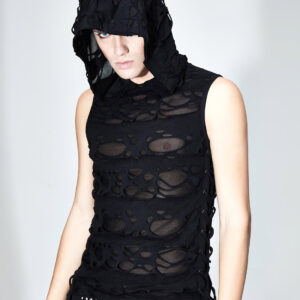 Hollow Hooded Top