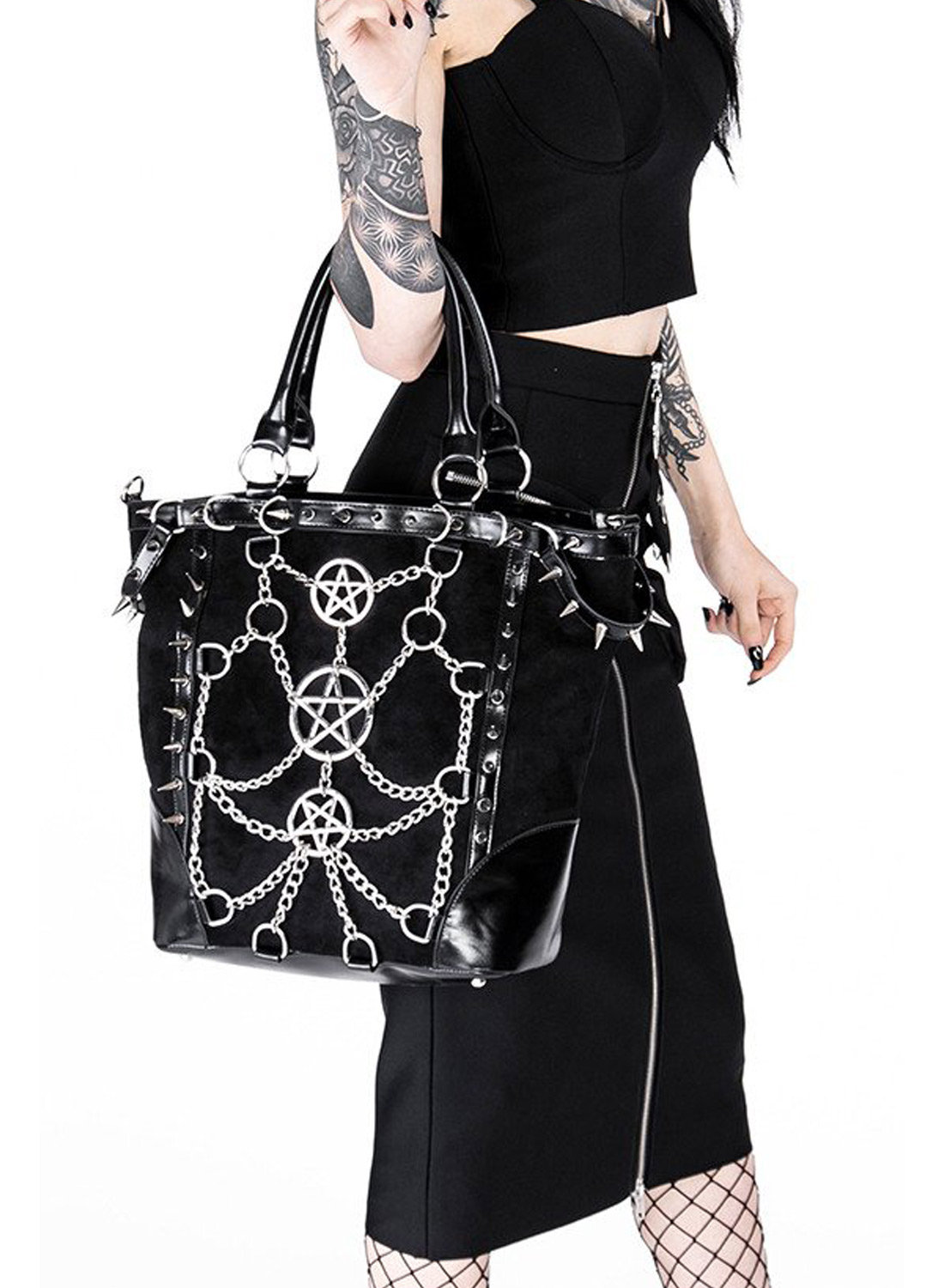 Restyle Chained Pentagram Handbag