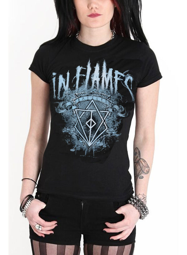 In Flames Battle Crest Top