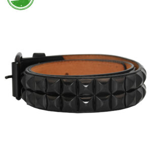 2 Row Black Pyramid vegan Belt