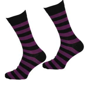 Men Black & Purple Socks
