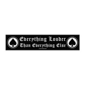 Motörhead Everything Louder Long Patch