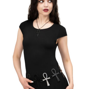 Killstar Ankh Belt Black