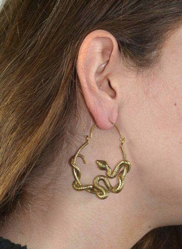 Natural Golden Killer Earrings