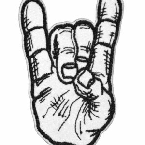 Horns Sign Embroidered patch
