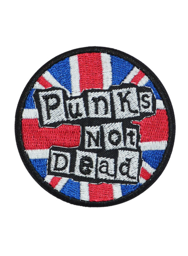 Punks Not Dead Embroidered patch